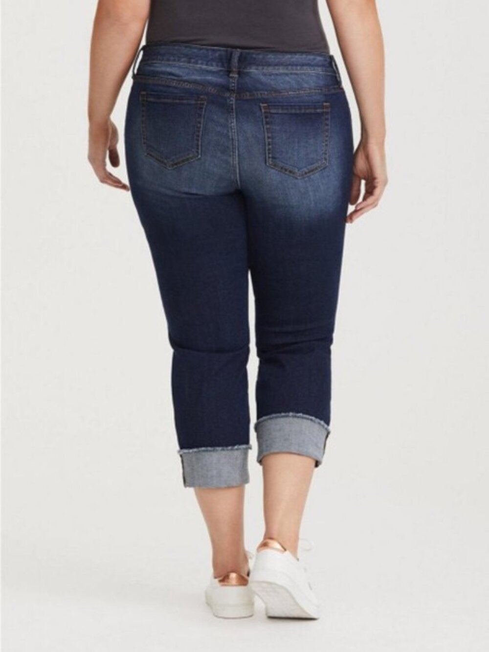 NWOT boyfriend crop jeans, Torrid size 16 - Picture 3 of 8